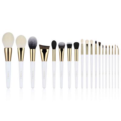 Vonira Professional White Gold Color 19 Pieces Makeup Brushes Set Multifunctional Powder Eyeshadow Lip Make up Brush Beauty Tools