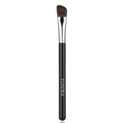 Vonira Beauty Soft Squirrel Hair Angled Eye Nose Contour Eyeshadow Makeup Brush With Silver Copper Black Handle Custom Private Label Service