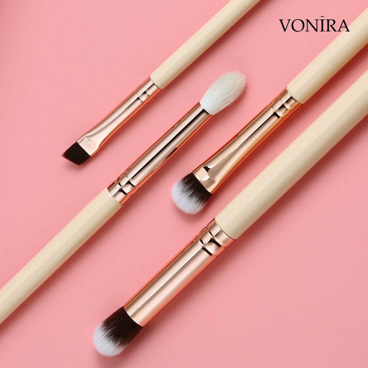 Vonira Wholesale Must Have 8pcs Makeup Brushes Set Cosmetic Brushes Kit Powder Foundation Blush Blending Eye Shadow Brow Brush Studio Tool
