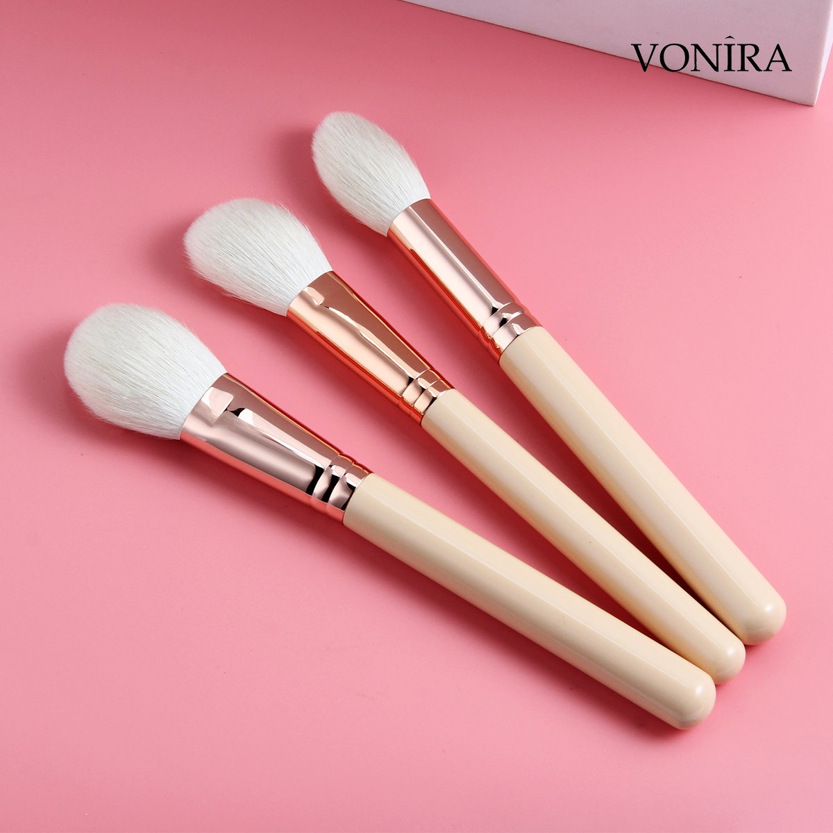 Vonira Wholesale Must Have 8pcs Makeup Brushes Set Cosmetic Brushes Kit Powder Foundation Blush Blending Eye Shadow Brow Brush Studio Tool