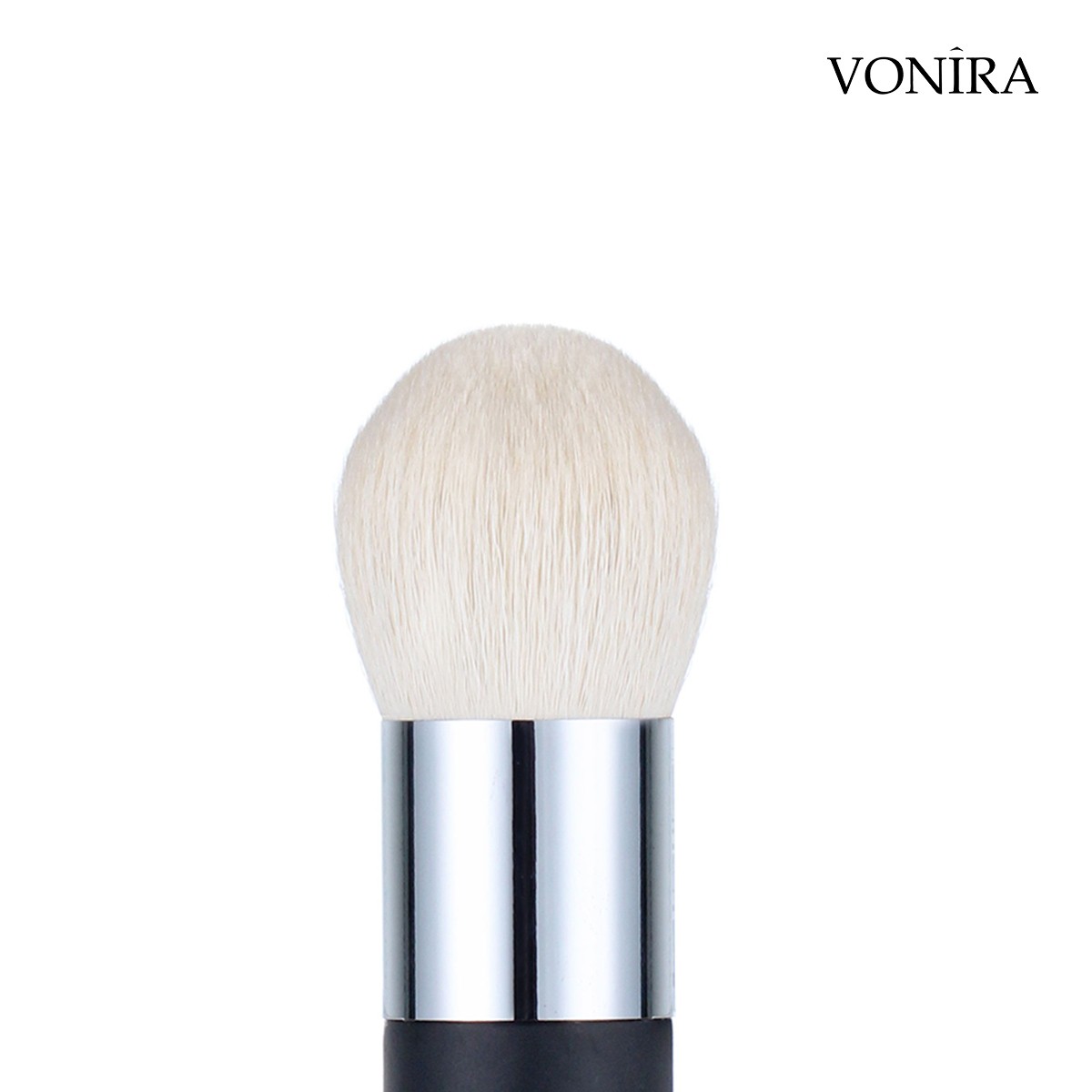Vonira Beauty Wholesale Natural Soft Dome Shaped Loose Powder Body Polishing Makeup Brush With Copper Ferrule OEM LOGO Private Label