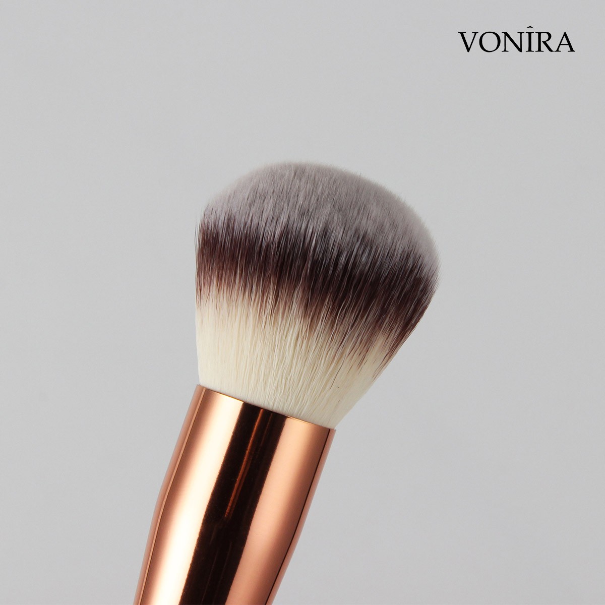 Vonira Wholesale OEM 12pcs Rosy Makeup Brushes Set With Natural Goat Highlighting Contour Eye Shadow Taklon Powder Face Makeup ODM Customized
