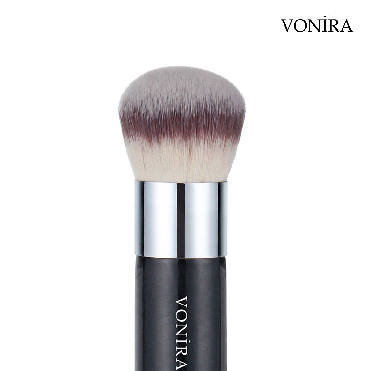 Vonira Beauty Wholesale Soft Dome Shaped Loose Powder Body Polishing Makeup Brush With Copper Ferrule OEM LOGO Private Label - Image 1