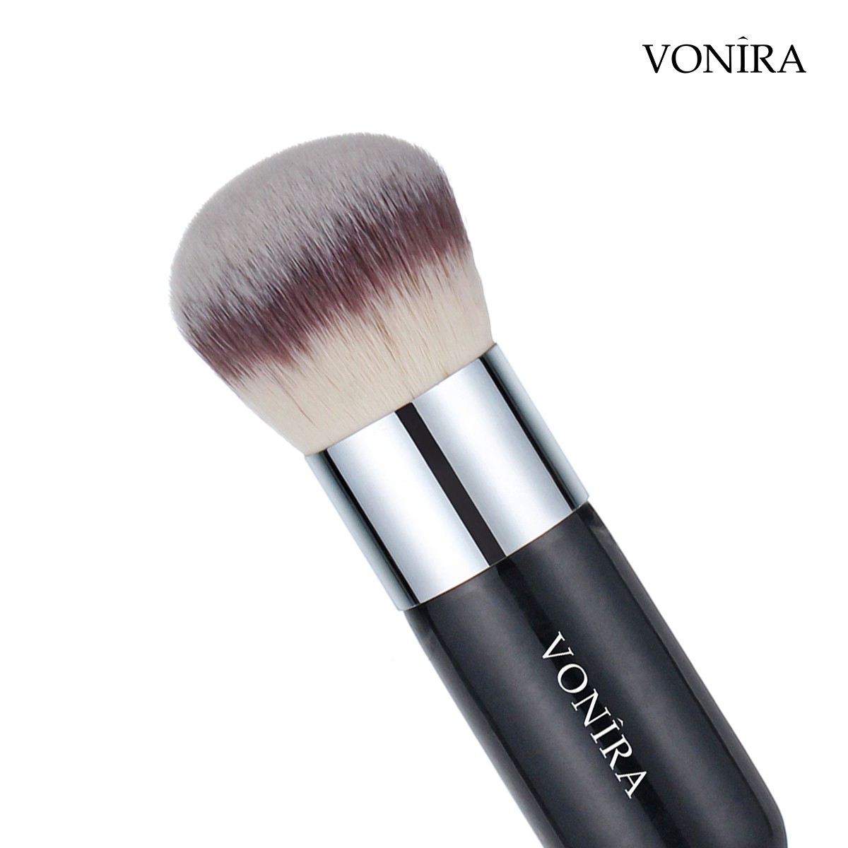 Vonira Beauty Wholesale Soft Dome Shaped Loose Powder Body Polishing Makeup Brush With Copper Ferrule OEM LOGO Private Label - Image 2