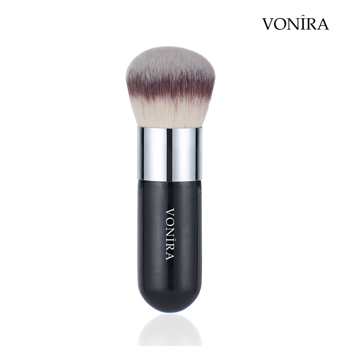 Vonira Beauty Wholesale Soft Dome Shaped Loose Powder Body Polishing Makeup Brush With Copper Ferrule OEM LOGO Private Label - Image 3