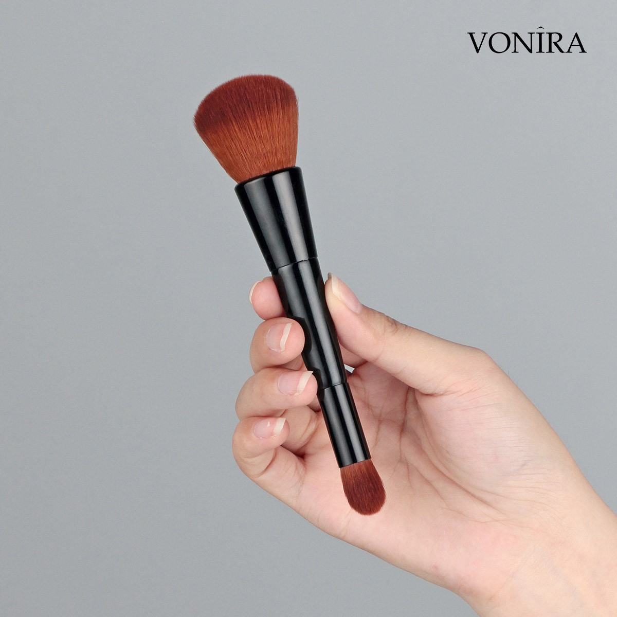 Vonira Beauty Manufacturer Wholesale Classic Double-Ended Multitasker & Concealer Makeup Foundation Brushes With Custom Logo