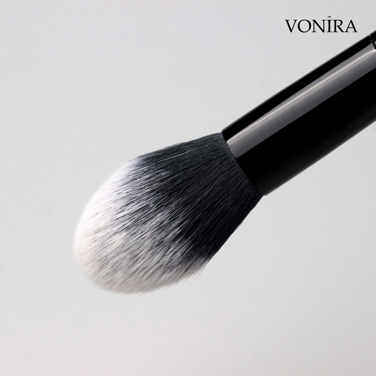 Vonira Beauty Manufacturer Wholesale Double Ended Blush Brush Highlighter Contour Cosmetic Brush With Custom Logo Private Label