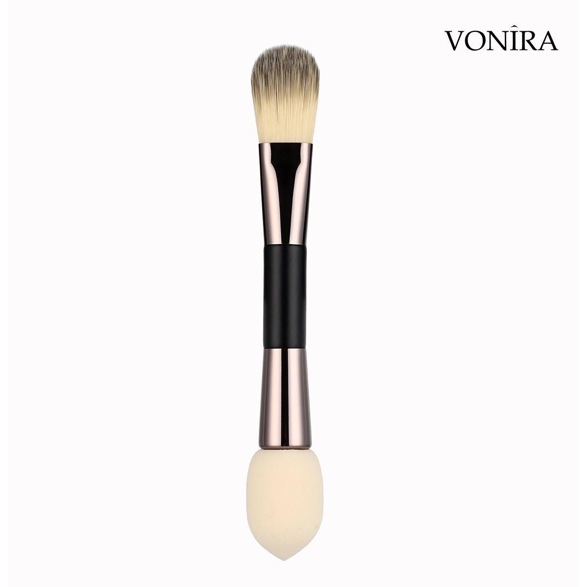 Vonira Beauty Manufacturer Wholesale Double Ended Dual Makeup Foundation Blender Sponge Brush Custom Private Label