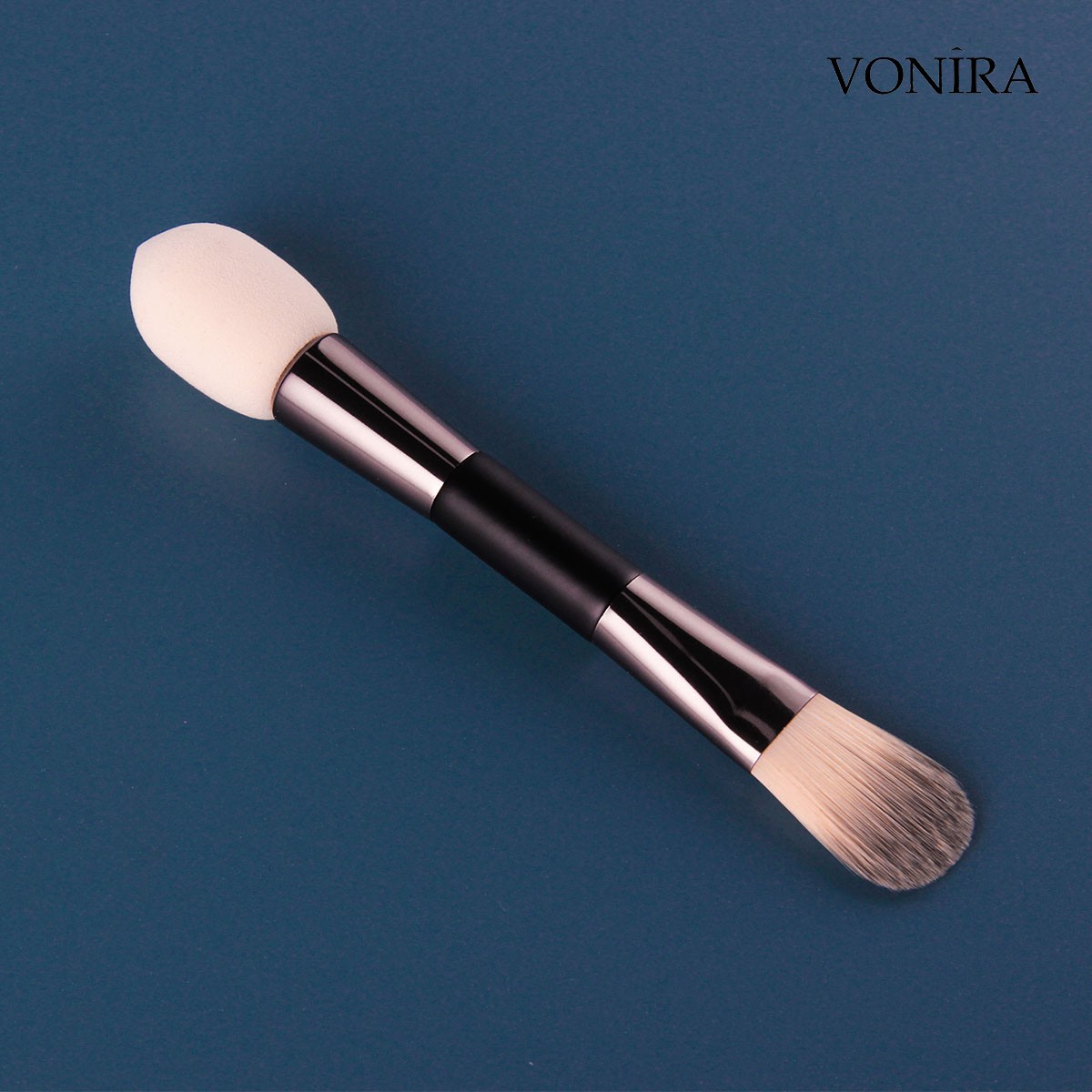 Vonira Beauty Manufacturer Wholesale Double Ended Dual Makeup Foundation Blender Sponge Brush Custom Private Label