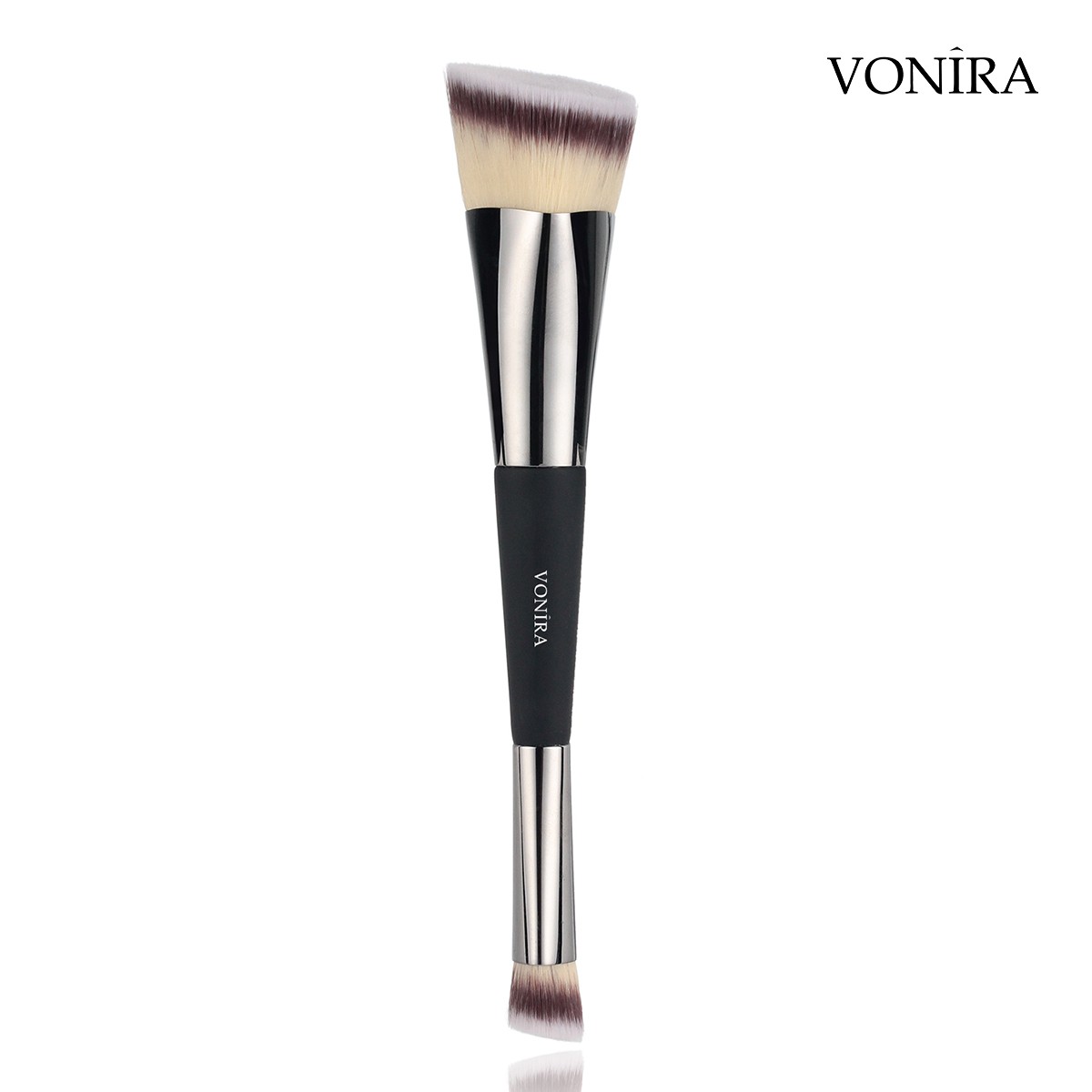 Vonira Beauty Wholesale Luxurious Double Ended Triangle Artist Foundation Concealer Makeup Brush Custom Private Label
