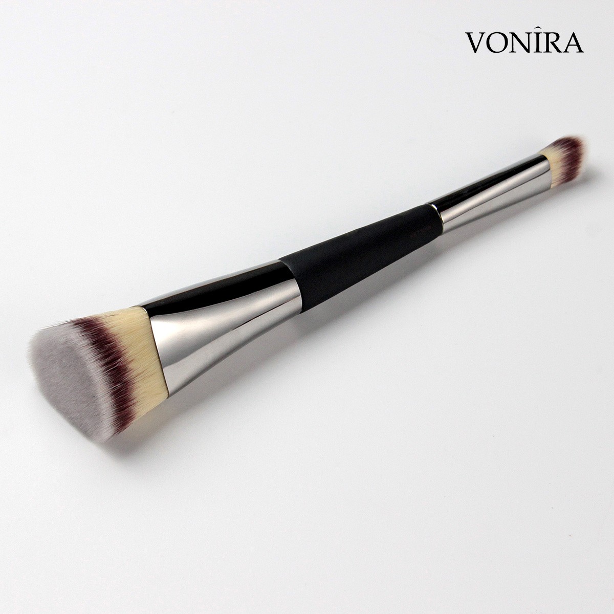 Vonira Beauty Wholesale Luxurious Double Ended Triangle Artist Foundation Concealer Makeup Brush Custom Private Label