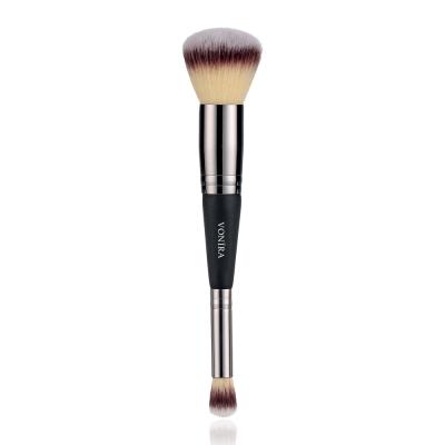 Vonira Beauty Manufacturer Wholesale Double-ended Round Foundation Concealer Makeup Brush Custom Logo Private Label