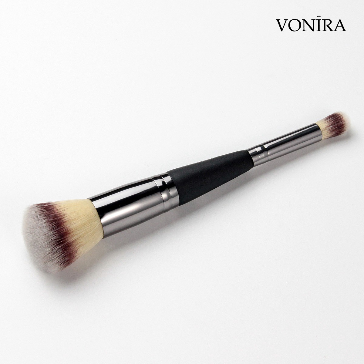 Vonira Beauty Manufacturer Wholesale Double-ended Round Foundation Concealer Makeup Brush Custom Logo Private Label