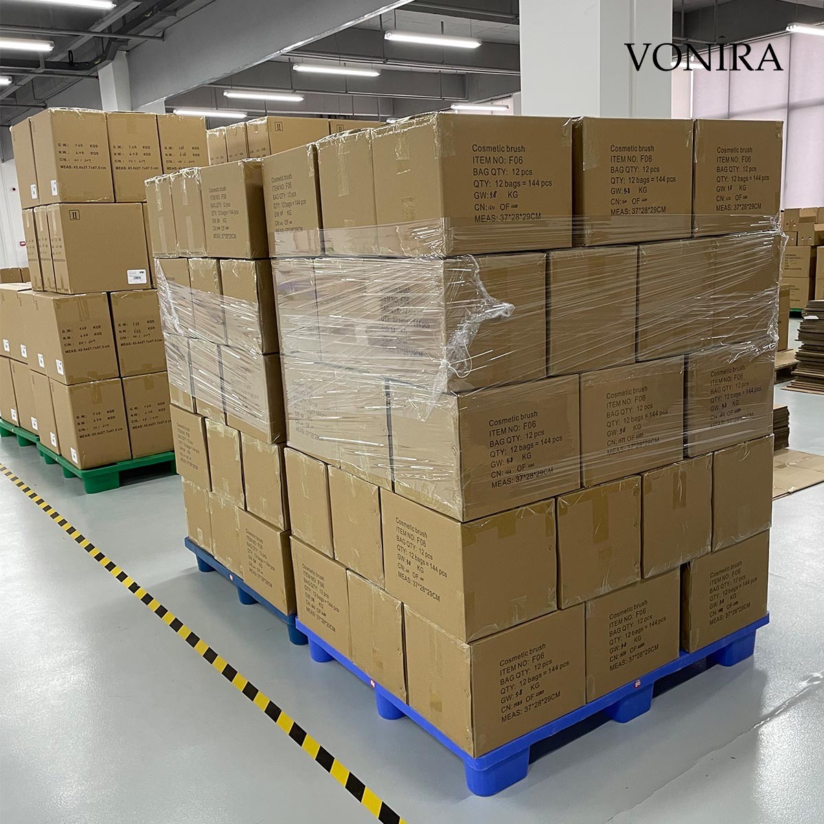 Vonira Beauty Manufacturer Wholesale Double-ended Round Foundation Concealer Makeup Brush Custom Logo Private Label
