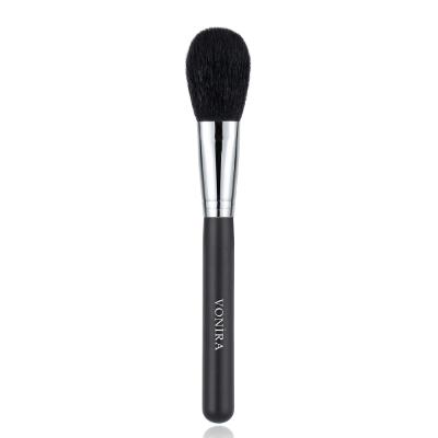 Vonira Beauty Wholesale Essential Natural Black Goat Hair Cheek Blush Powder Makeup Brush With Copper Ferrule Custom Private Label