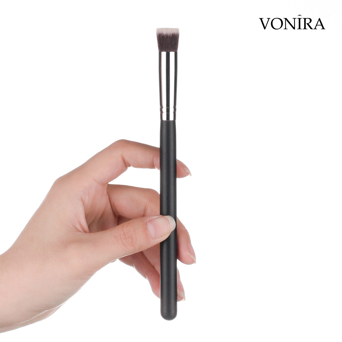 Vonira Beauty Wholesale Makeup Under Eye Concealer Brush With Mini Flat Top Kabuki with Synthetic Bristles for Concealing Blending