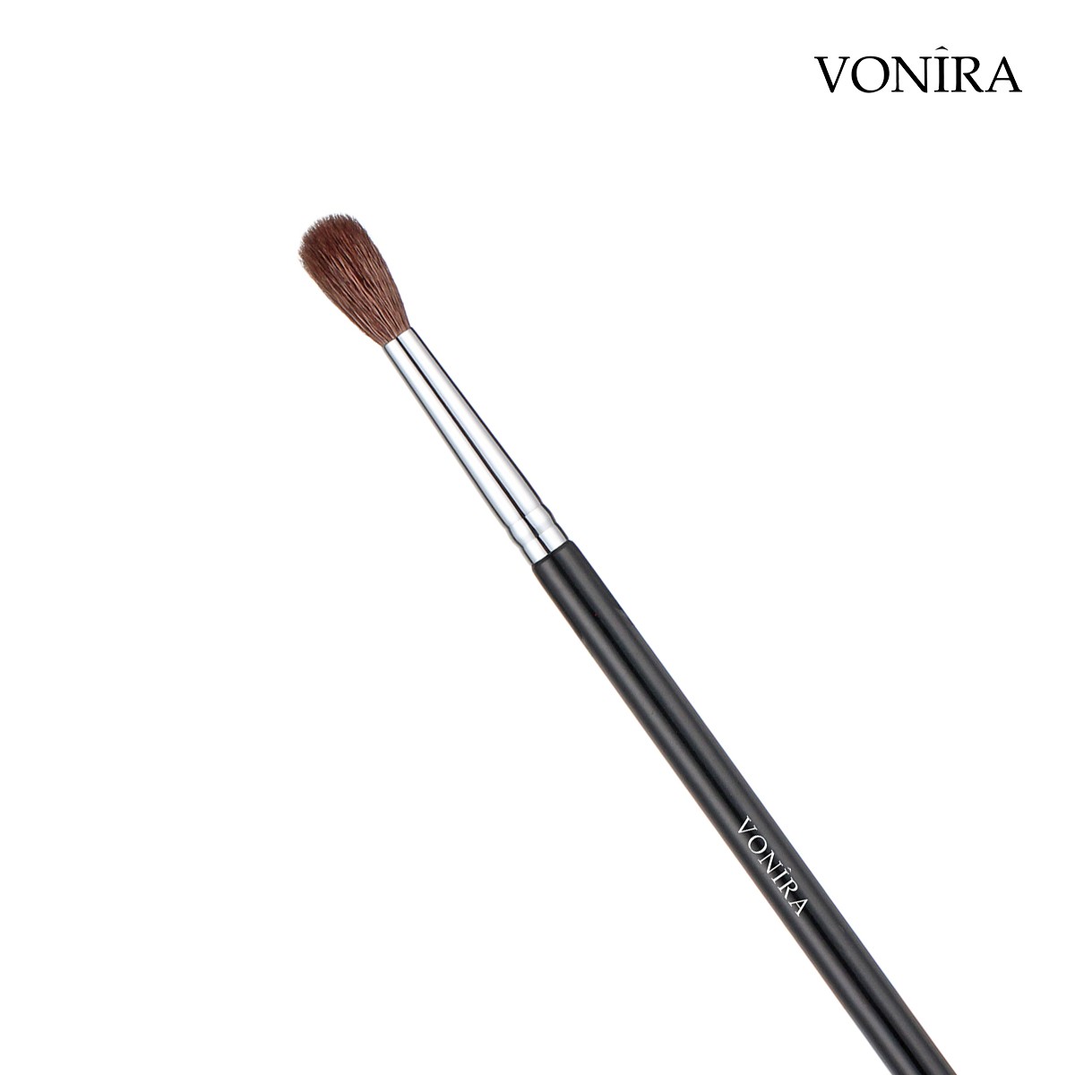 Vonira Beauty Wholesale High Quality Natural Long Fluffy Dense Rounded Makeup Eye Blending Crease Brush With Custom Private Label Service