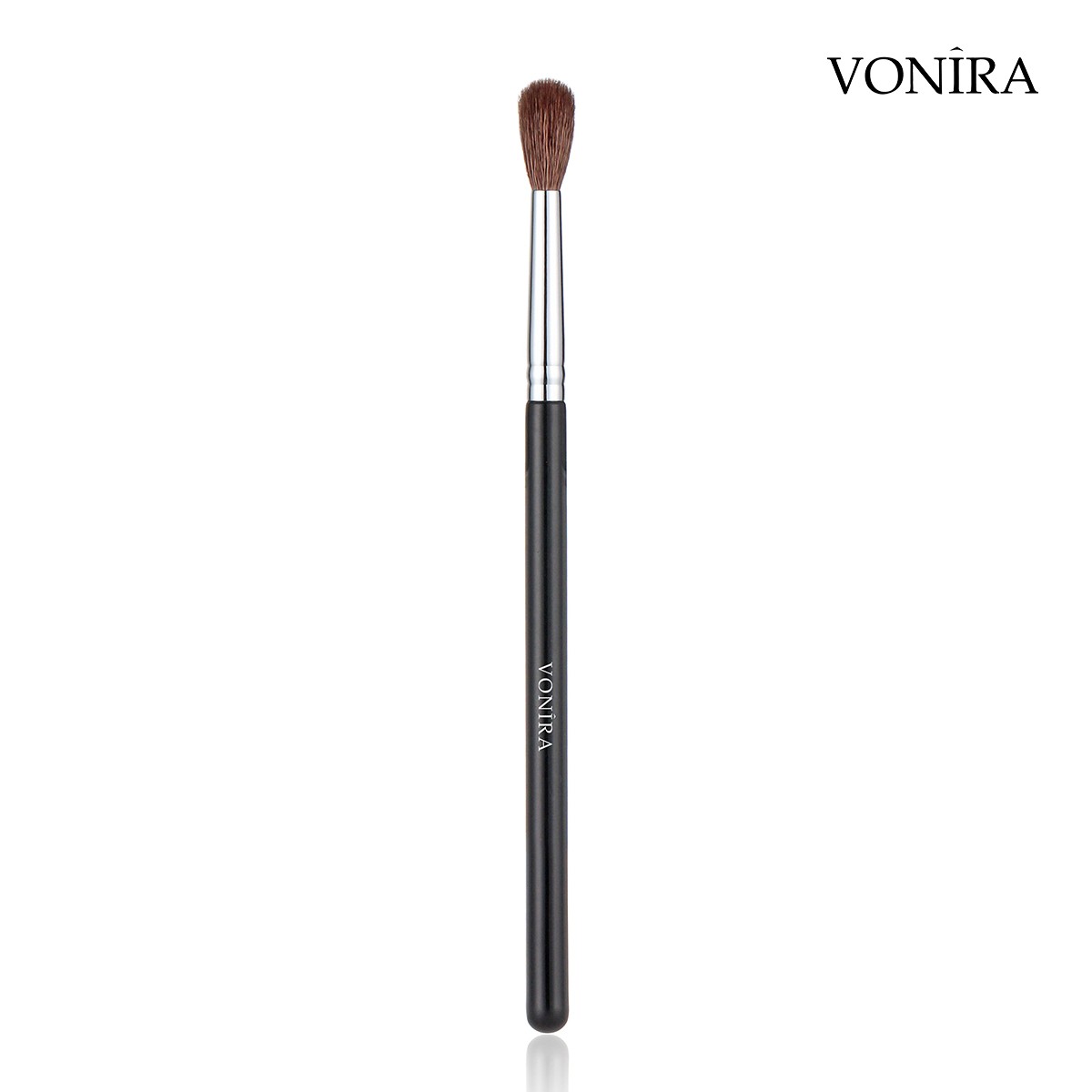 Vonira Beauty Wholesale High Quality Natural Long Fluffy Dense Rounded Makeup Eye Blending Crease Brush With Custom Private Label Service