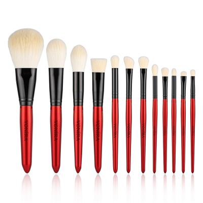 Vonira Beauty Wholesale Customised Private Logo 12 PCS High Quality Affordable Synthetic Hair Cosmetics Brush Makeup Tool Kit