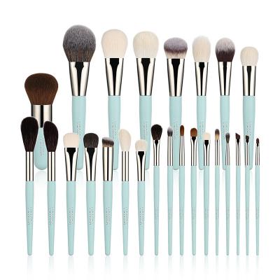 Spring High Quality Professional Green Makeup Brushes Private Label Custom Logo Makeup Artist Set Make up Brushes